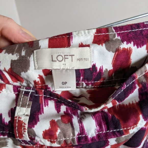 Red And Purple Pattern pencil skirt - Picture 2 of 3